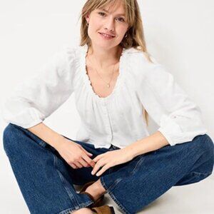 Old Navy Long-Sleeve Button-Down Top Size Small